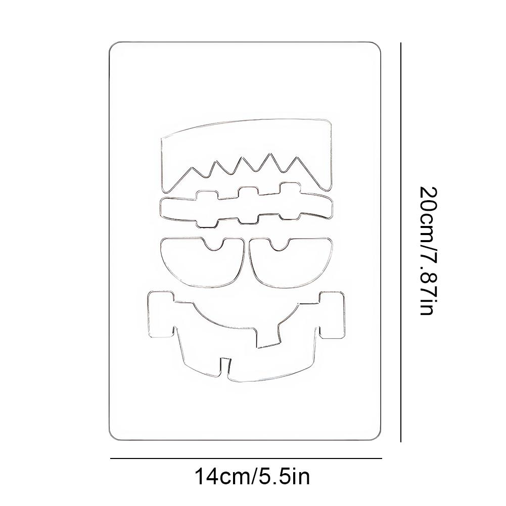 Halloween Pumpkin Ghost Bats Face Decorative Painting Stencils Metal Cutting Dies for DIY Pumpkin Carving Wood Walls Art Decor