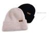 Korean Style Thick Knit Wool Hat for Men & Women - Windproof, Warm, Double Layered, Large Head, Autumn/Winter, Solid Color.