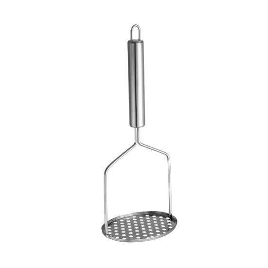 Stainless Steel Potato Masher with Ergonomic Handle Manual Food Crusher for Vegetables Sauces Rust-Resistant Dishwasher Safe Kitchen Tool for Home