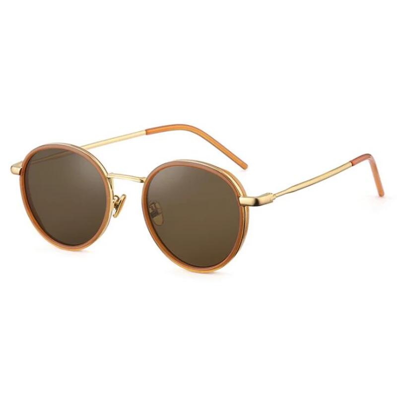 Retro Street Shooting Ladies Sunglasses Famous Luxury Brand Design Round Frame Women'S Glasses Prescription 0 -0.5 -0.75 To -6.0