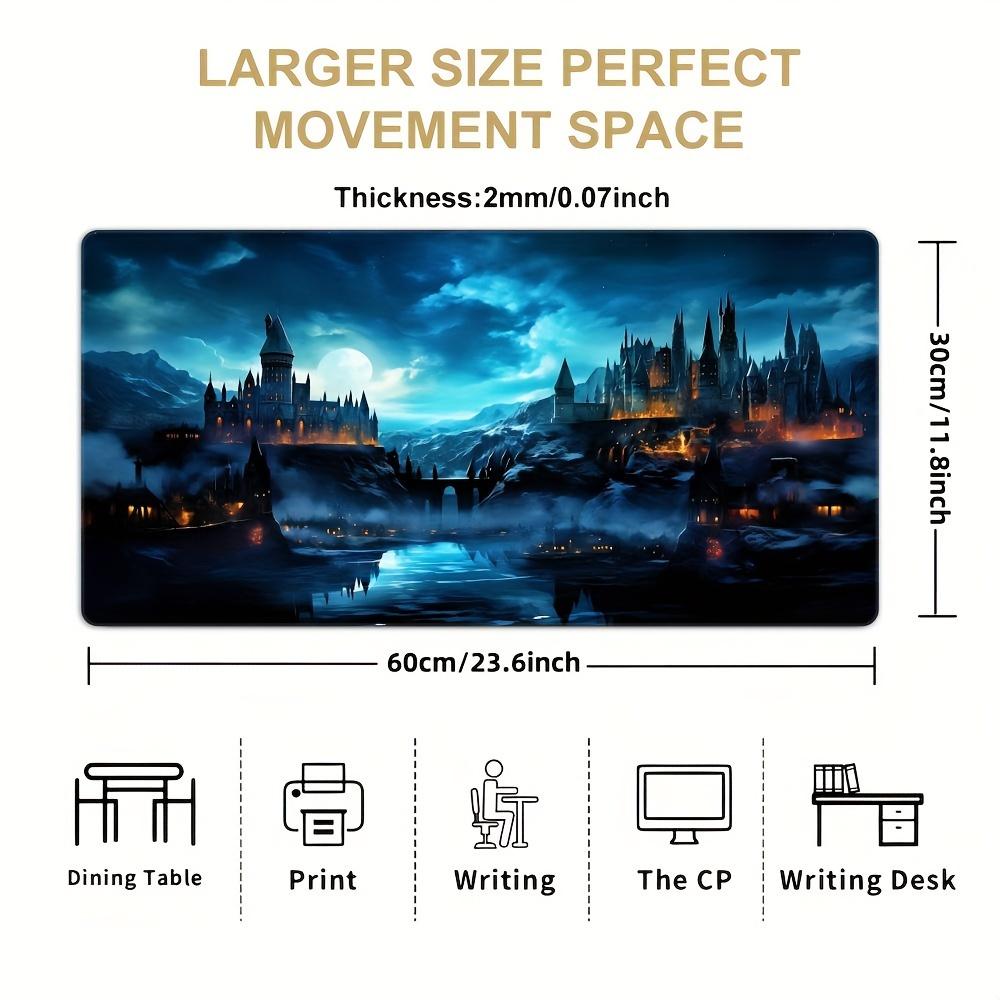 Super large Gaming table mat Castle Scenery mousepad Durable natural rubber base Office gaming gift gamers desktop accessories