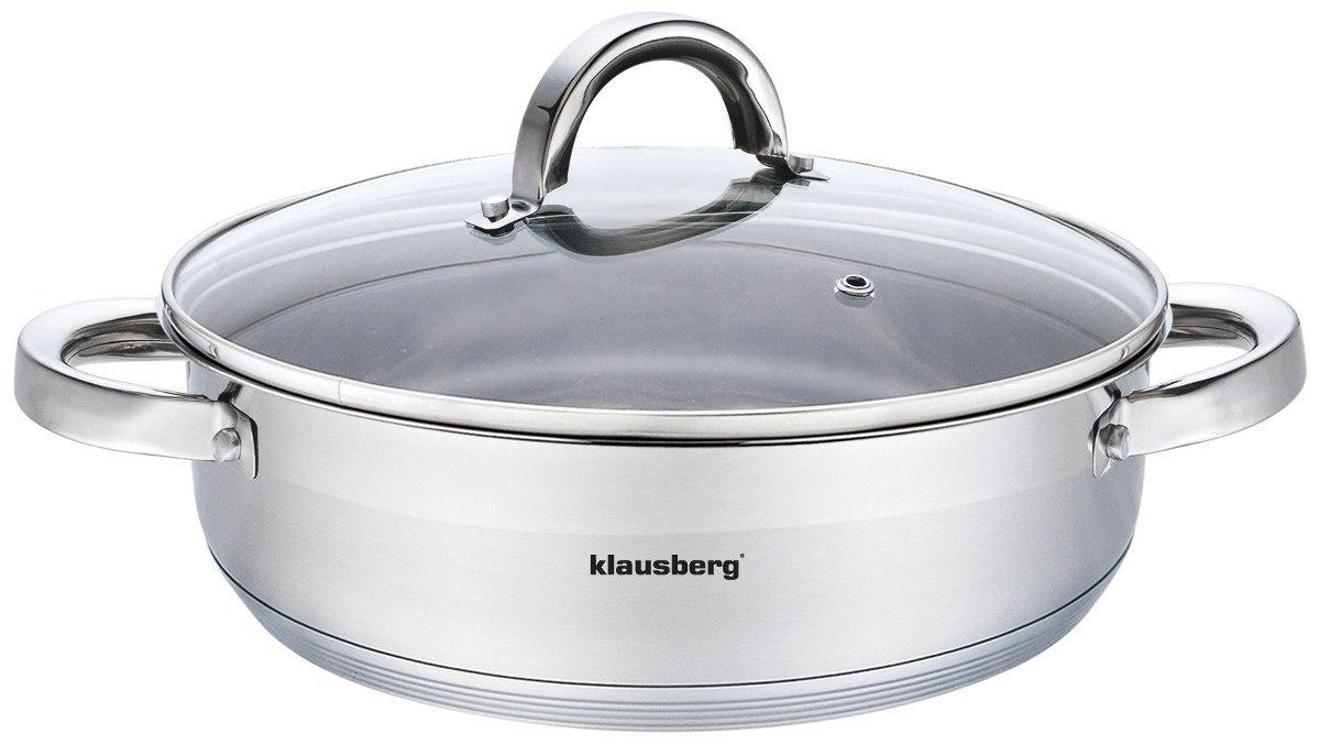 FLAT POT WITH LID 24cm KLAUSBERG KB-7172