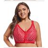 Women Front Closure Thin Cup Bra For Wedding Bride Plus Size Support Large Bust