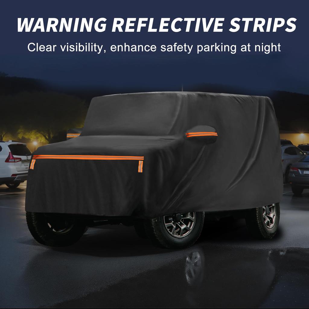 X AUTOHAUX Car Cover for Suzuki Jimny Sierra Specially Designed for the Suzuki Made with spunlace this new waterproof fabric with a construction