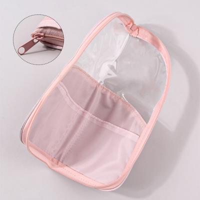 Makeup Brush Case Makeup Brush Holder Travel Waterproof Cosmetic Bag Stand-Up Foldable Makeup Cup With Zipper