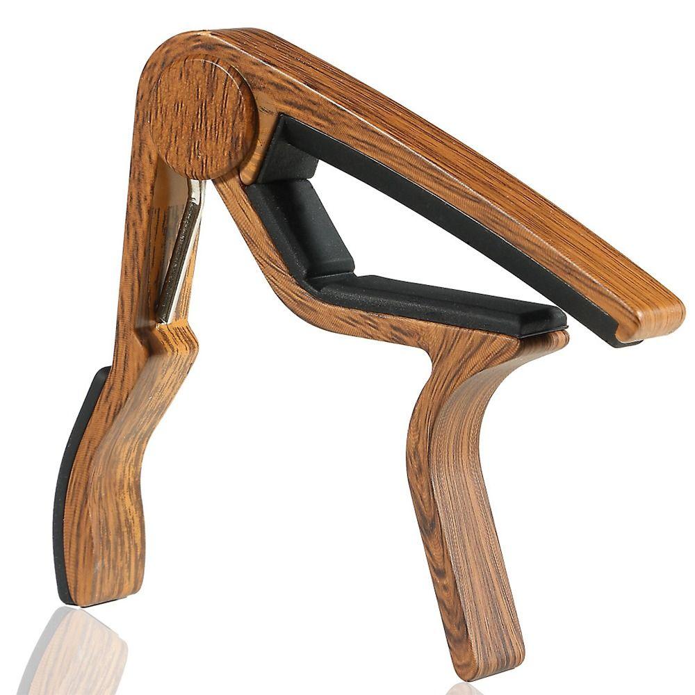 Wood Grain Guitar Capo Universal Guitar Tone Adjusting Clamp for Acoustic Classic