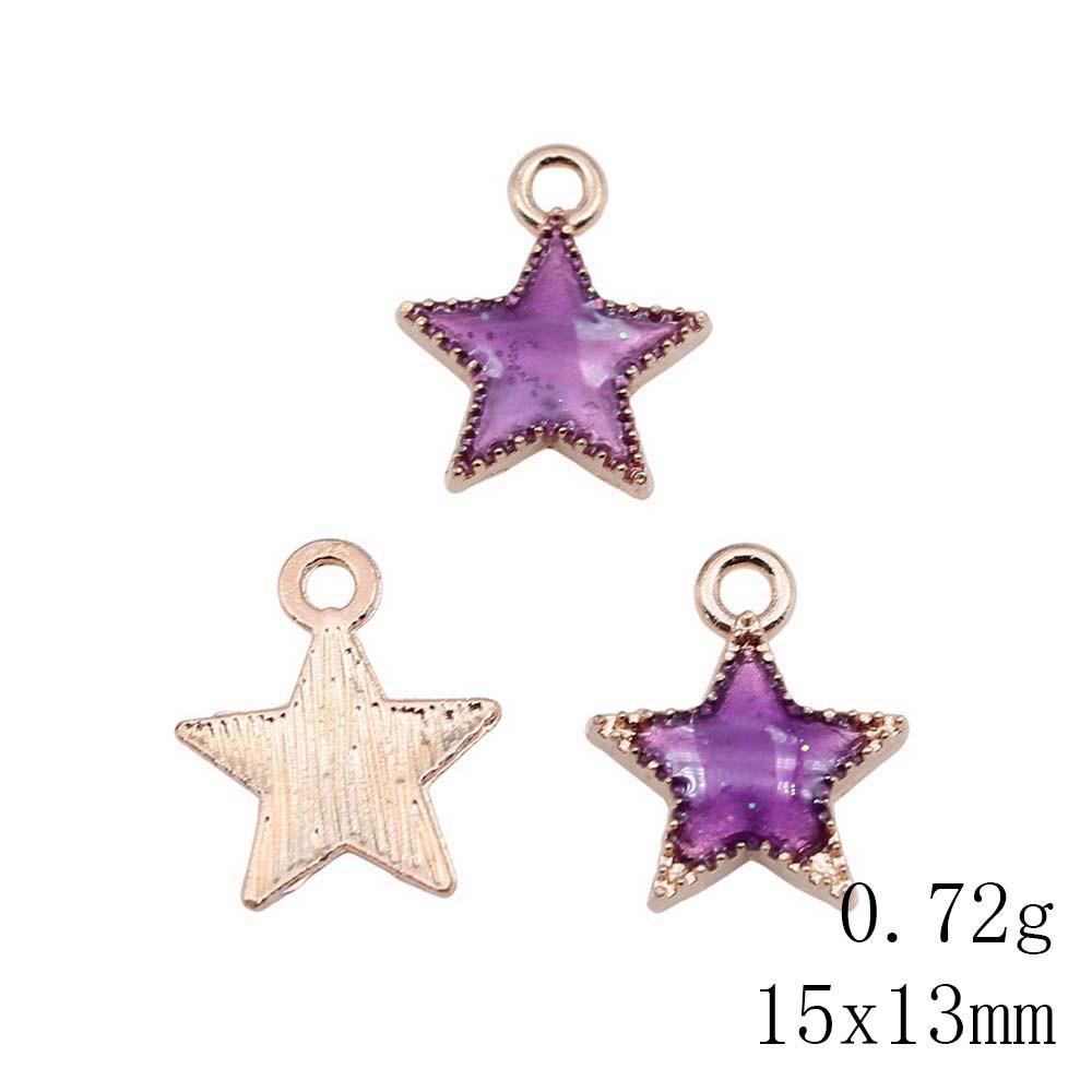 Mother's Day Charms For Nails Pentagram Moon Enamel Charms Pendant Art Supplies Pendant Accessories
