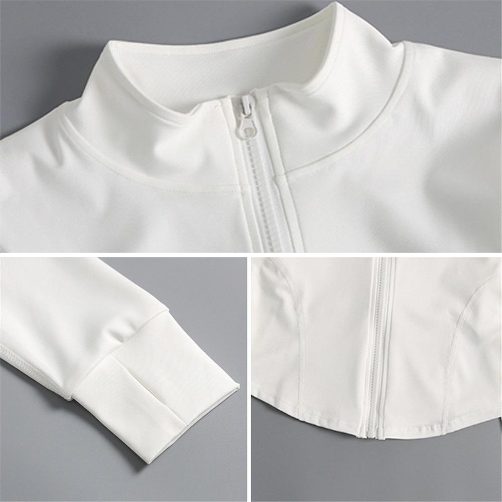 Yoga Jacket, Women's Quick Drying Running Nude Sports Top, Sun Protection Cycling Suit, Tight Fitting Autumn And Winter Fitness Tennis Suit