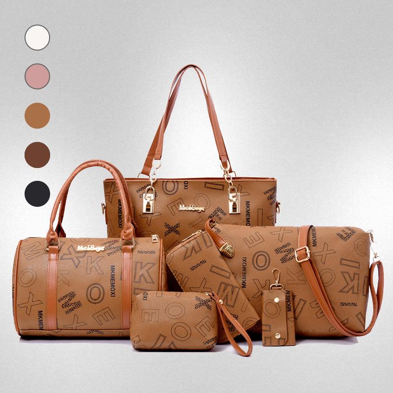 Large Capacity New Retro Mother and Child Bag Multi-piece Set Women's Bag One Shoulder Crossbody Handbag Bag Women
