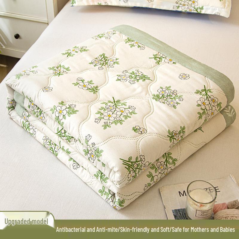 

Machine-Washable Summer Air Conditioning Quilt for Dormitory Single Bed 100x150cm Children