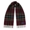 ABRAHAM MOON Merino Wool Muffler 25cm - Oatly Burgundy