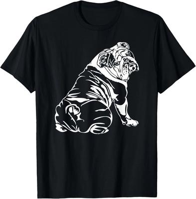 Lustiger Englischer Bulldogge Hund Hund Geschenk Männer Frauen Mädchen Geschenk Unisex T-Shirt