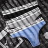 Men's Sexy Cotton Thong Low Waist Leak Hip Sports Panties Men Underwear with Convex Groove