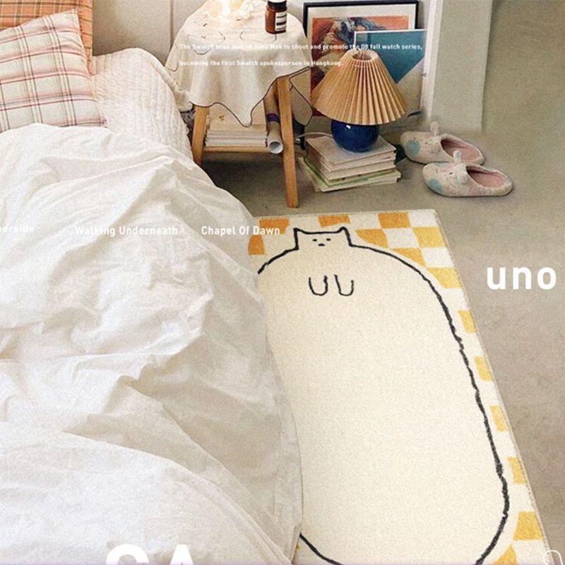 Koberec Kobereček k posteli Koberec do ložnice Podložka na podlahu Konvalinka Květinový tvar Podložka na nohy Styl Podlahová krytina Dlouhý pruh Koberec z imitace kašmíru