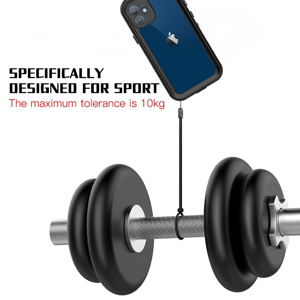 REDPEPPER Dot+ Series For iPhone 12 Mini PC+TPU Sealed Phone Case IP68 Waterproof Snowproof Snorkeling Clear Cover