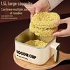 304 Stainless Steel Instant Noodle Bowl with Lid for Students & Office Workers