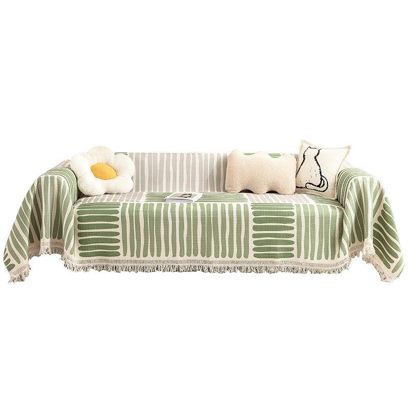 Cotton Thread Sofa Cover Cloth Towel for All Seasons, Universal Anti Slip All Inclusive, Universal Sofa Cover, New Anti Cat Scratch Cloth Pad