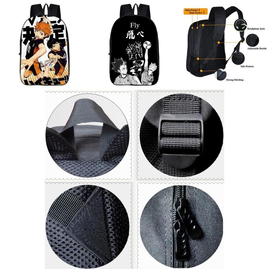Anime Haikyuu Karasuno High School Backpack With Durable Oxford Cloth And Smooth Zipper