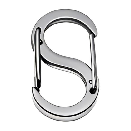 Nerezová přezka na náhrdelník Hák ve tvaru S Klipový konektor Řetízek na náramek DIY Klíčenka Šperky Kovová dvojitá karabina