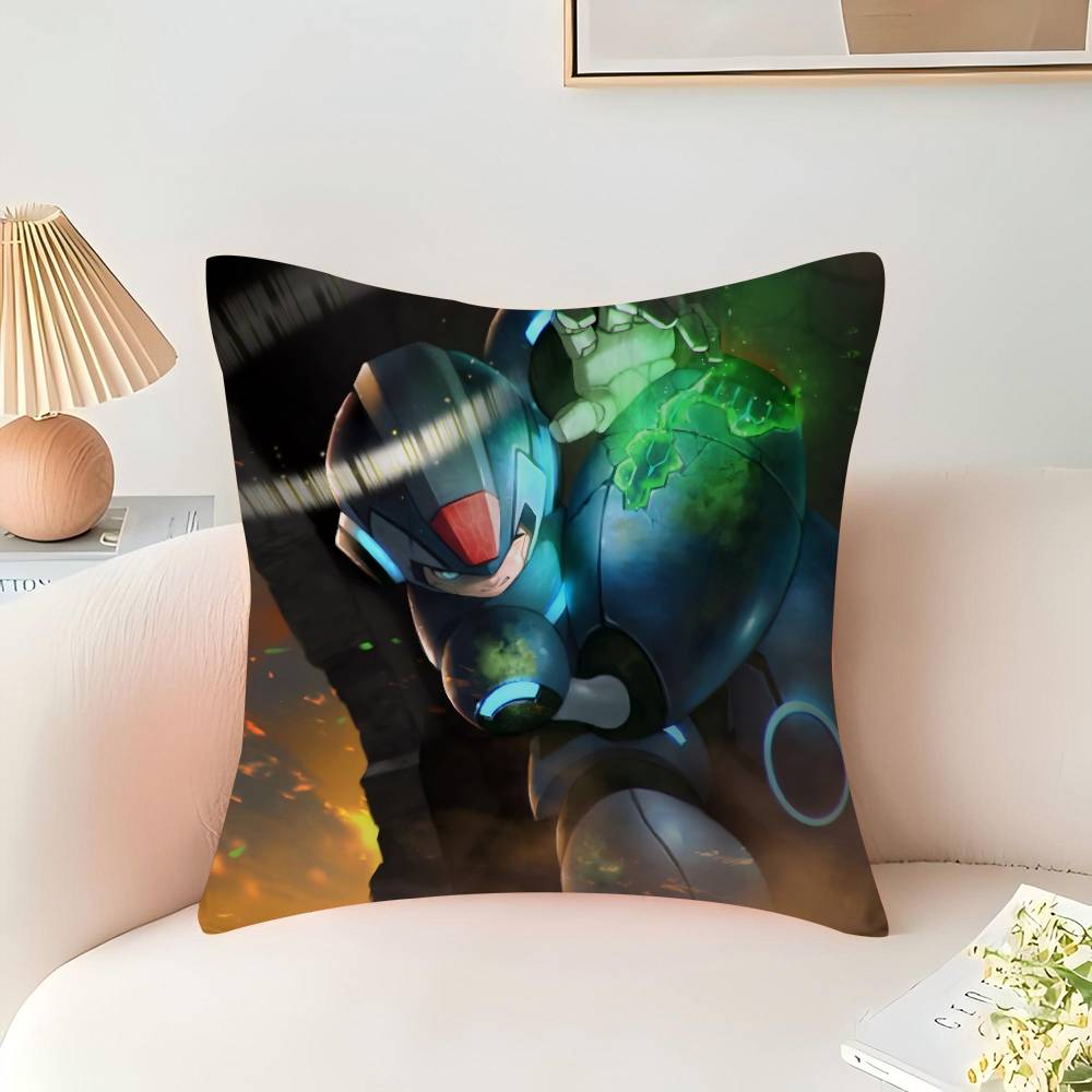 Game Megaman Personalized Pillow Cover Kids Bedroom Wild Party Decor Pillowcase Kid Birthday Shower Gift