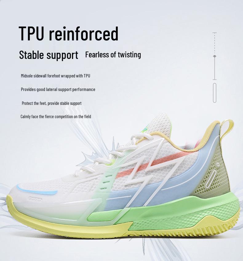 Trendy Luminous Korean Style Basketball Shoes - Breathable, Shock-Absorbing, Wear-Resistant Sports Sneakers for Couples