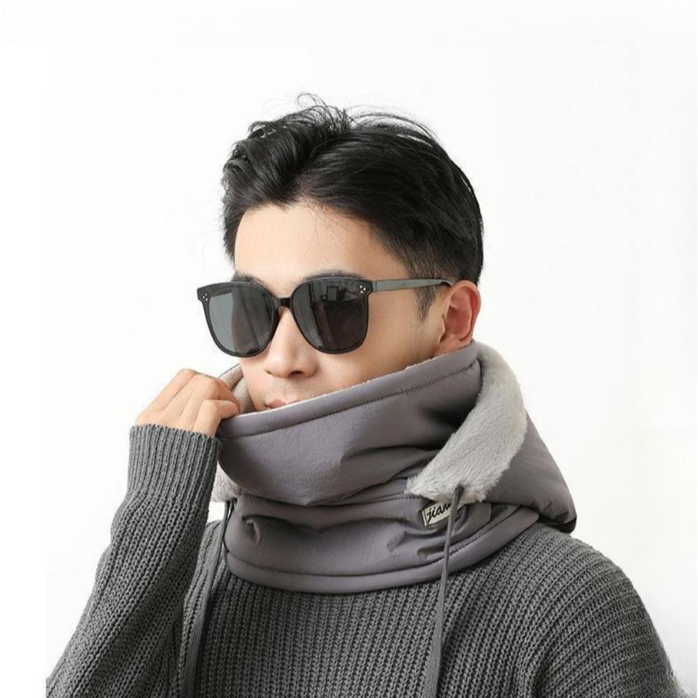 1 st Vinter Män Och Kvinnor Varm Lei Feng Hatt Fleece Förtjockad Kall Mask Halsduk Integrerad Utomhus Vindtät Cykling Väska Huvud