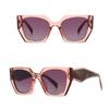 New Fashion Trending Oversized Shades Ladies Sun Glasses Square Sunglasses Irregular Frame