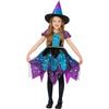 Smiffys Girls Deluxe Moon & Stars Light Up Witch Costume