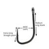 10pcs Carp Fishing Hook Straight Point X Medium Long Shank Size 2 4 6 PTFE Coating-Super Slide For Both Bottom Bait,Wafter And Pop-up Presentations