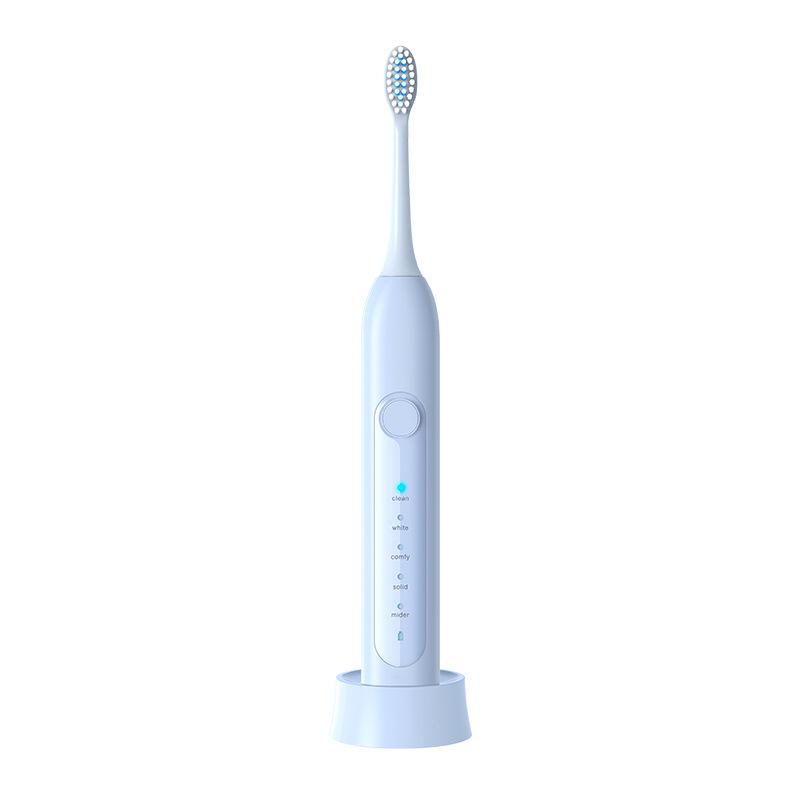 Waterproof Induction-Charging Sonic Electric Toothbrush with Soft Bristles and Long Battery Life.