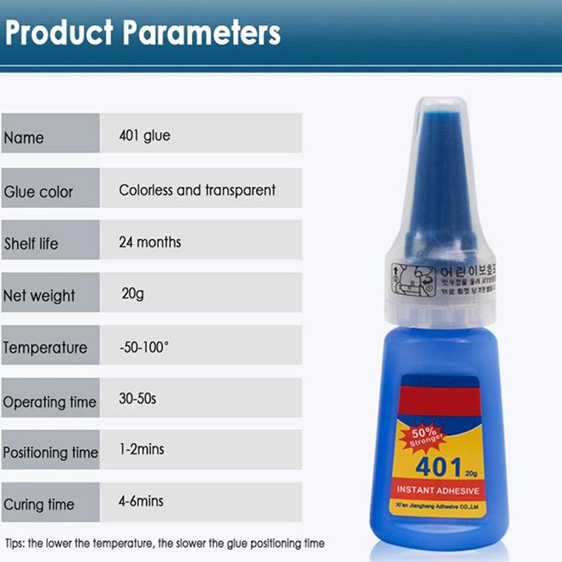 Stronger 401 Super Glue 20Ml Bottle Instant Fast Glue Multifunctional Fix Glue