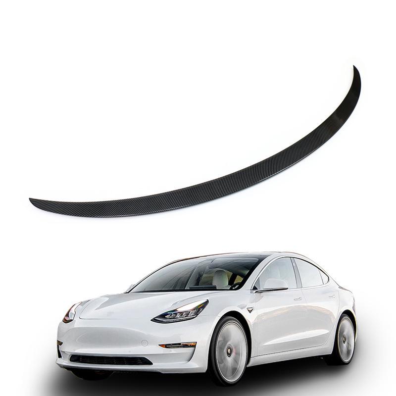 Compatible with Tesla Model 3 Original Rear Spoiler Wing Diffuser, No Drilling Required.