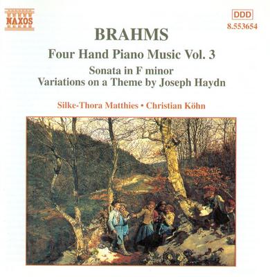 CD JOHANNES BRAHMS, SILKE-THORA MATTHI - Four Hand Piano Music 3  8553654 Naxos 1998 Europe Classical Used