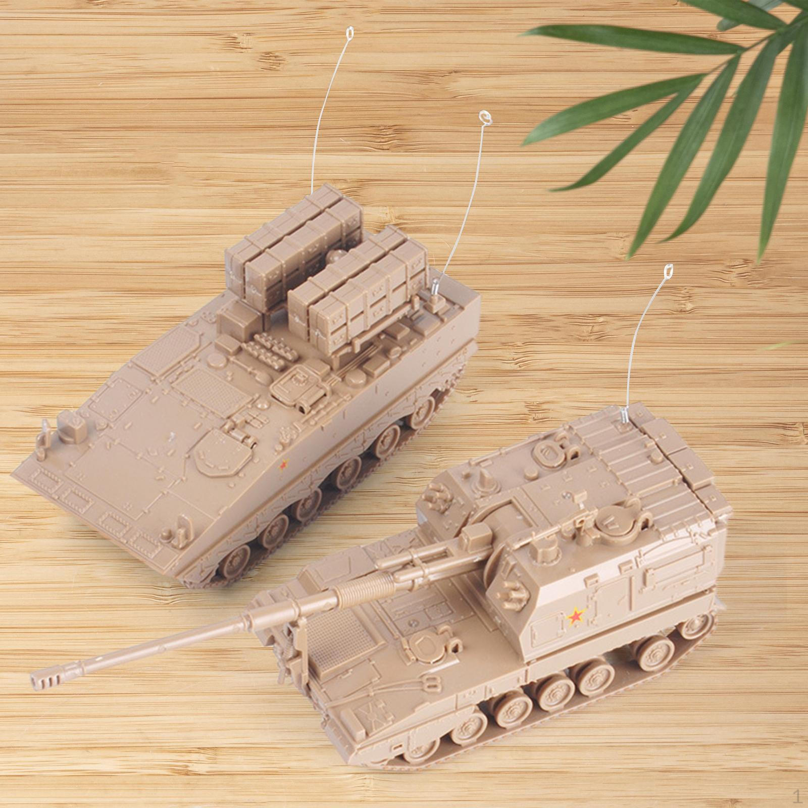 

Миниатюрные строительные наборы для моделей танков из 2 предметов в 1:72 Весы для сбора взрослых жёлтый