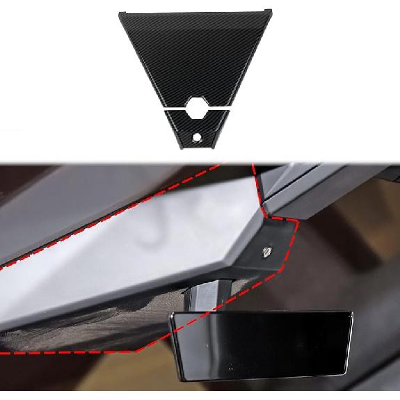 Carbon Fiber Style Front Roof Camera Cover Trim Accessories for Tesla Cybertruck (Bright Surface)