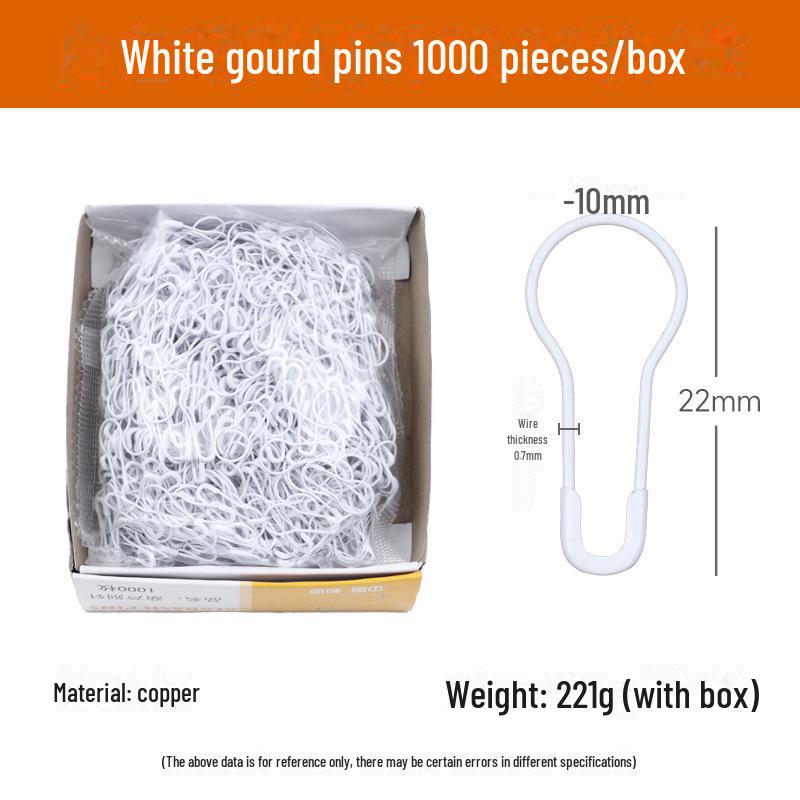 Gourd-Shaped Metal Safety Pins: Iron, Copper, Stainless Steel In Gold, Silver, Black - Clothing Tags/Small Pin Buckles