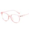 Popular Retro Fashion Flat Eyeglass Oversized Transparent Color Frames Artistic Versatile Fashionable Glasses Computer Eyewear