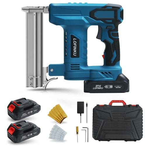 Electric stapler for everything from home DIY to professional work | Powerful and rechargeable for anywhere use | Compatible with both finish nails an