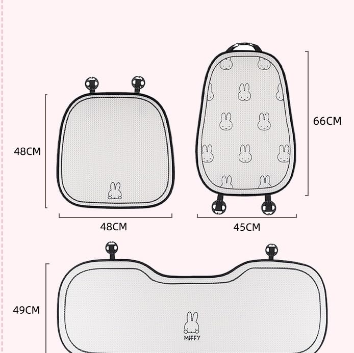Miffy Car Seat Cushion, Back Seat Cushion, Car Backrest Cushion, Cushion, Car Mat Cushion,