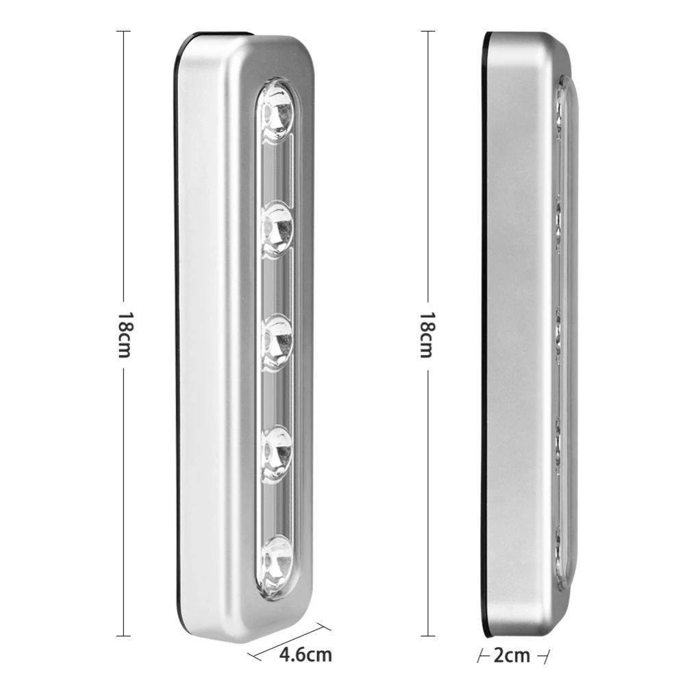 Mini Drahtlose Wandleuchte Batteriebetrieben Streifenlicht Neues Trip Drücklicht Zuhause Schlafzimmer