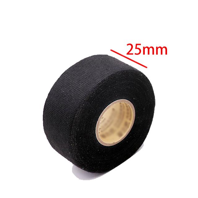 15M 9/15/19/25MM Heat-resistant Adhesive Cloth Fabric Tape For Automotive Cable Tape Harness Wiring Loom Electrical Heat Tape