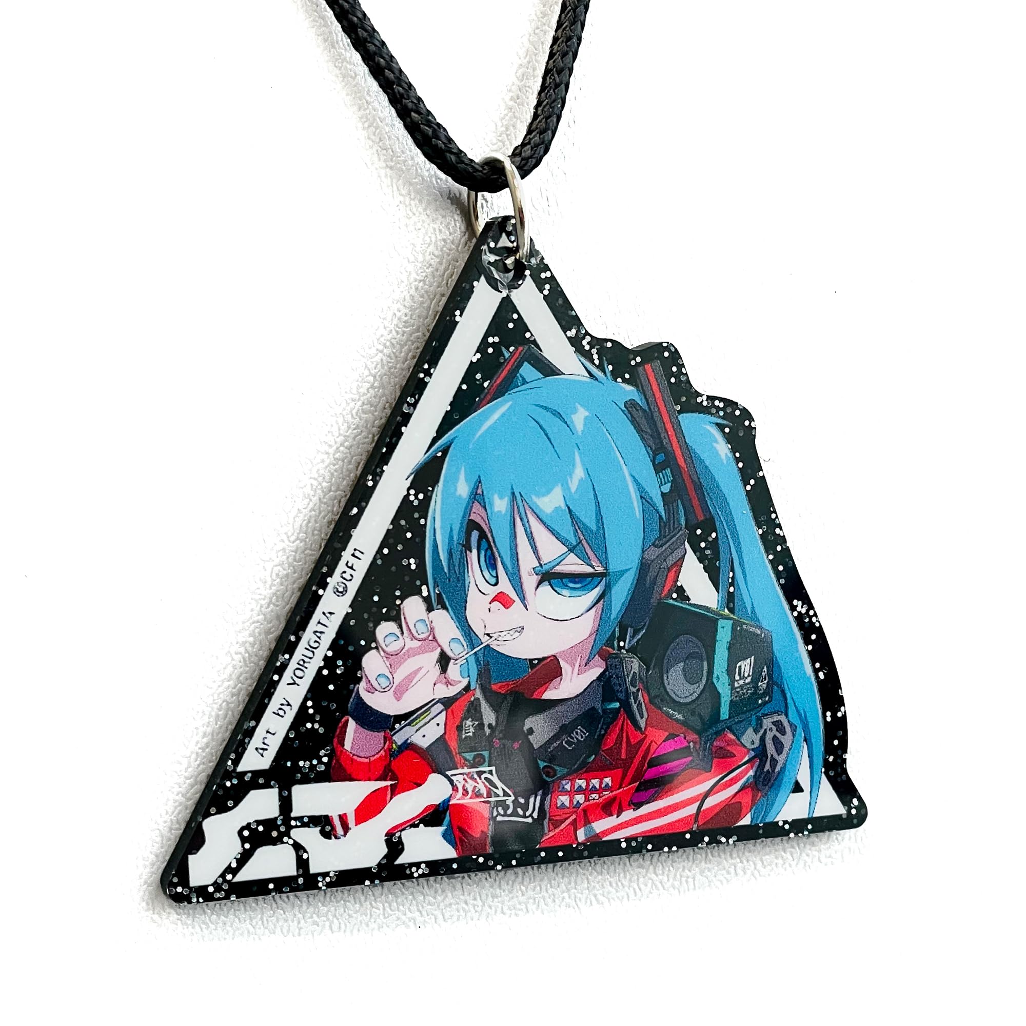 

Tactical Hatsune Miku Acrylic Pendant YORUGATA [Chuomachi Crafts] ver. чорний