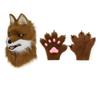 Halloween Canine Big Bad Wolf Beast Head Hood and Claw Suit Cos Costume Role Play