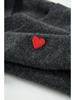 Unisex V-Neck Heart Kawakubo Wool Cardigan Sweater