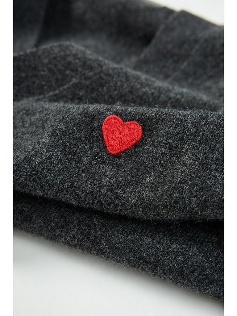 Unisex V-Neck Heart Kawakubo Wool Cardigan Sweater