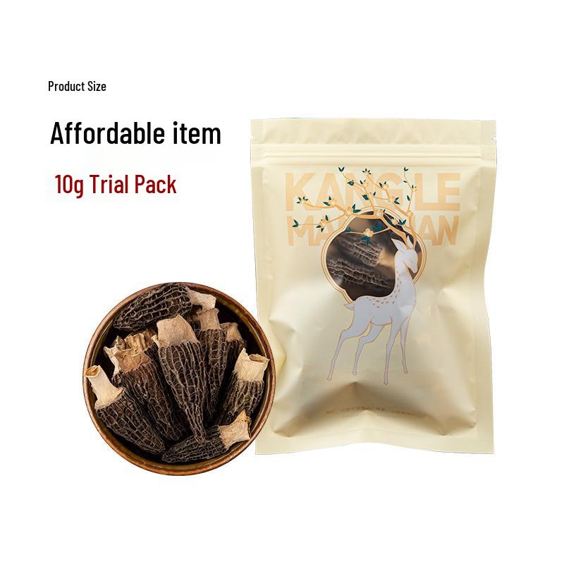 First Flush Dried Morel Mushrooms (5-8cm), Yunnan Origin - New Stock, Douyin Style.