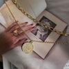 Multi Layer Choker Necklace Collar Statement Coin Pendant Necklace Women Jewelry