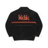KODAK Velvet Corduroy Stand Neck Zip-Up Black