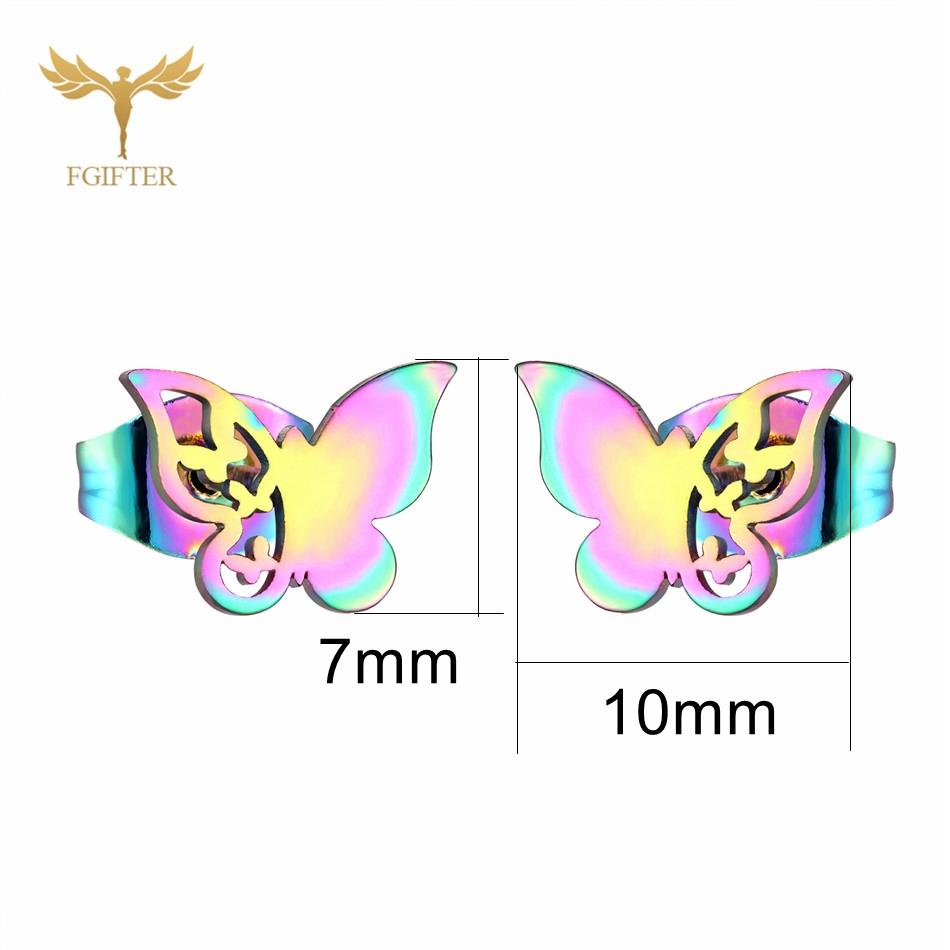 12 Pairs Insect Butterfly Earrings Casual Fashion Zircon For Women Girls Stainless Steel Stud Earrings Set Cheap Resale Gifts