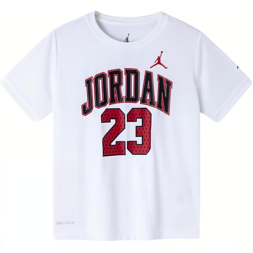 New Jordan T Shirt Pure White Kids' HA4933-101